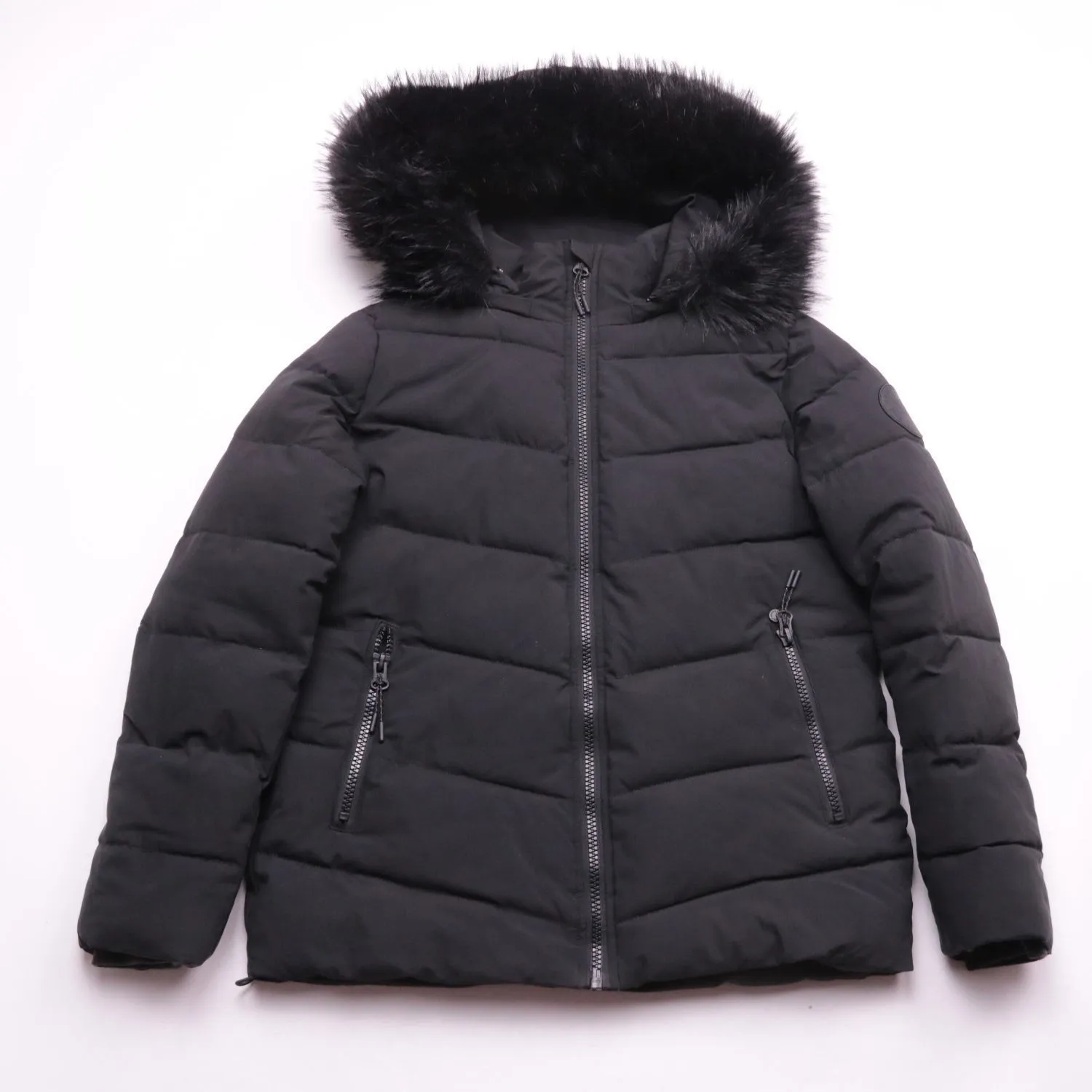 Чёрная зимняя куртка Alife & Kickin с капюшоном, размер 46 (M)